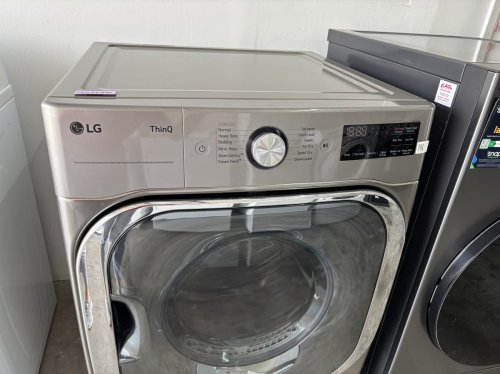 LG - Secadora eléctrica de carga frontal inteligente.