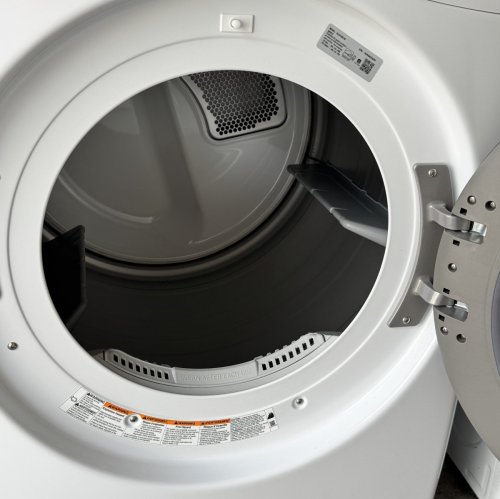 LG Secadora de gas inteligente, de 7.4 pies cúbicos, en color blanco, con TurboSteam y Sensor Dry