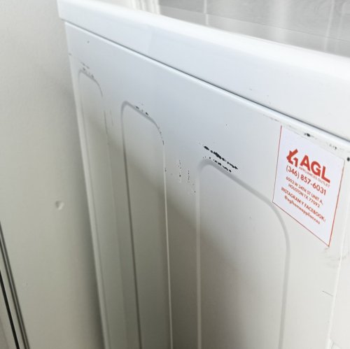 LG Secadora de gas inteligente, de 7.4 pies cúbicos, en color blanco, con TurboSteam y Sensor Dry