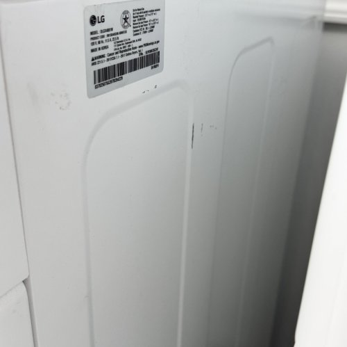 LG Secadora de gas inteligente, de 7.4 pies cúbicos, en color blanco, con TurboSteam y Sensor Dry
