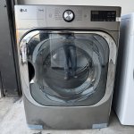 LG - Secadora eléctrica de carga frontal inteligente.