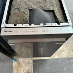 SAMSUNG Lavavajillas de 18 pulgadas Resistente a las huellas dactilares | Puerta AutoRelease | 46 dBA
